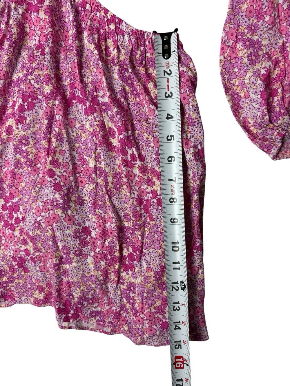 Sky to Moon Pink Floral Cutout Mini Dress Long Sleeve Open Front Size L NWOT - Picture 9 of 10